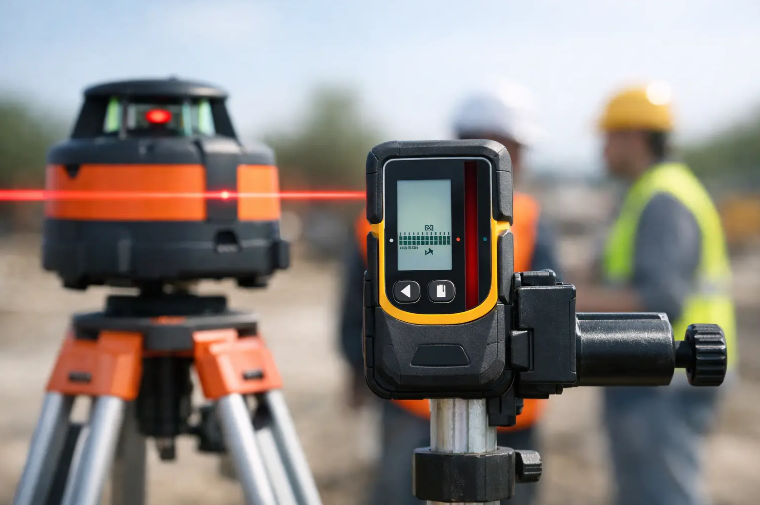 Digitálny prijímač laseru s milimetrovým odčítaním