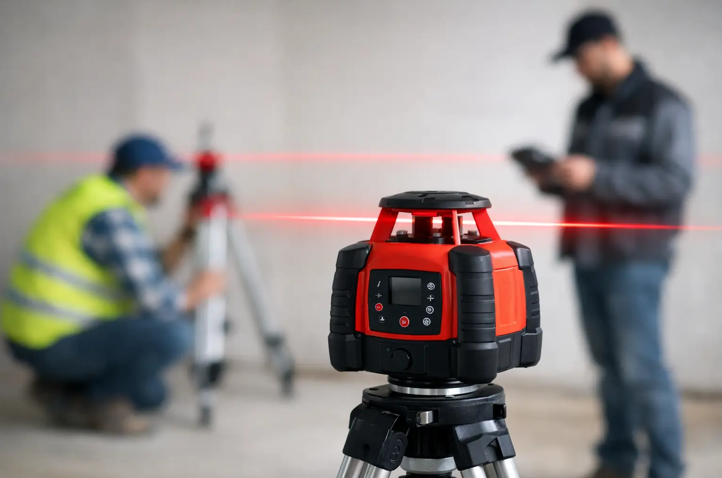 Kalibrácia rotačného lasera bez zbytočných chýb